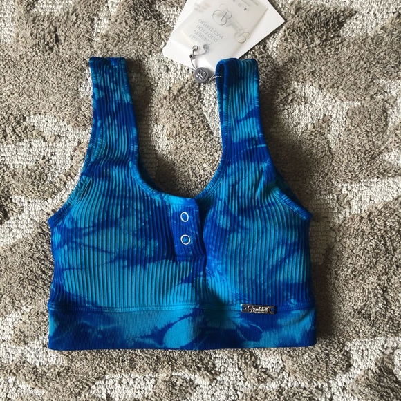 Bombshell sports wear Caribbean blue bra - Picture 4 of 5